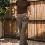 Brown Plaid Pants - The Nines