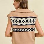 Fair Isle Zip Sweater Vest - 2 colors! - The Nines