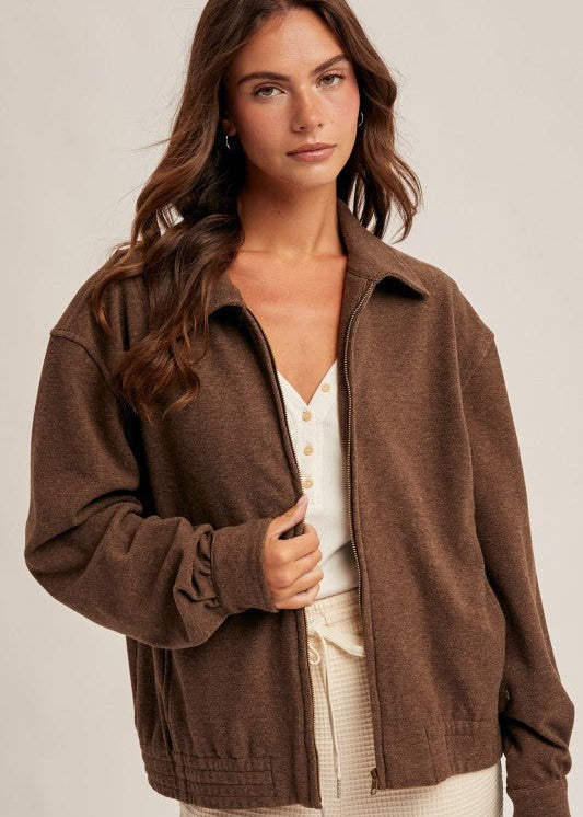 Soft Jersey Zip Up Jackets - 2 colors! - The Nines