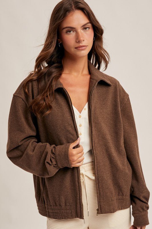 Soft Jersey Zip Up Jackets - 2 colors! - The Nines