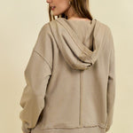 Reverse Fabric Half Zip Sweatshirts - 2 Colors! - The Nines