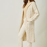 Almond Long Sweater Jacket - The Nines