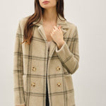 Khaki & Green Plaid Cardigan Jacket - The Nines