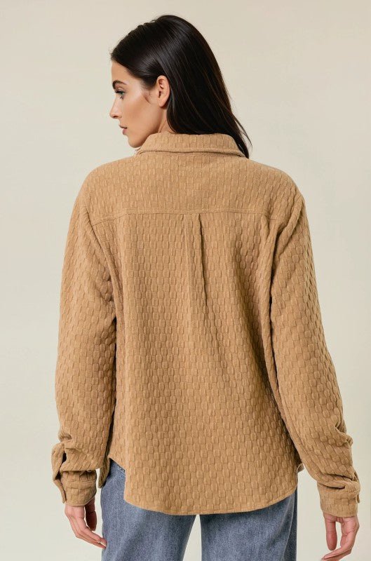 Textured Quilted Shacket - 2 Colors! - The Nines