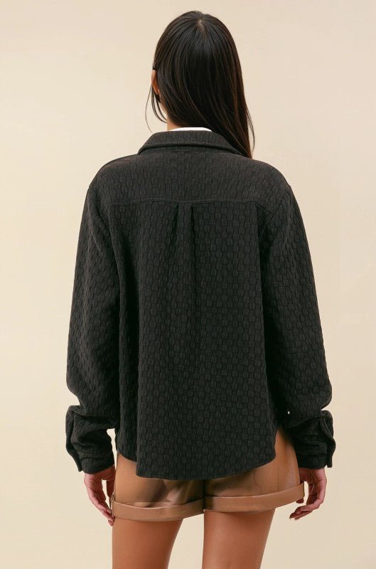 Textured Quilted Shacket - 2 Colors! - The Nines