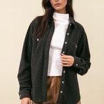Textured Quilted Shacket - 2 Colors! - The Nines