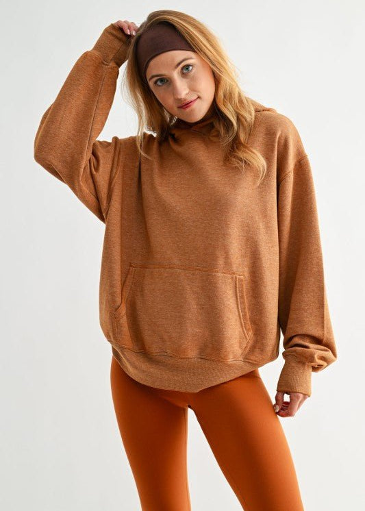 Burnout Bliss Mono B Fleece Hoodies - 2 COLORS - FINAL SALE! - The Nines