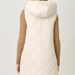 Quilted Gold Zip Puffer Vest - 3 Colors! - The Nines
