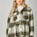 Peplum Plaid Jackets - 2 Colors! - The Nines