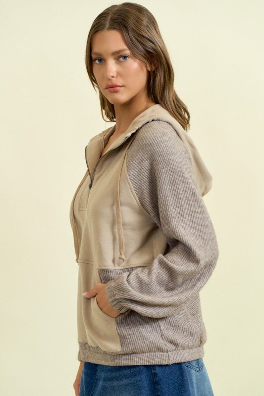 Half Zip Hoodie - 2 colors! - The Nines