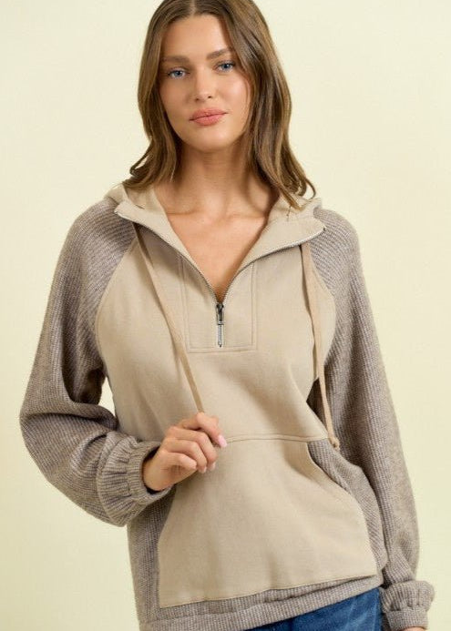 Half Zip Hoodie - 2 colors! - The Nines