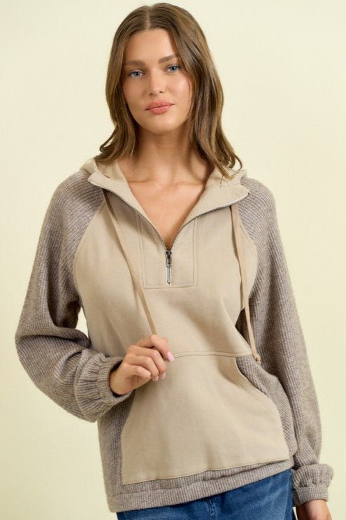Half Zip Hoodie - 2 colors! - The Nines