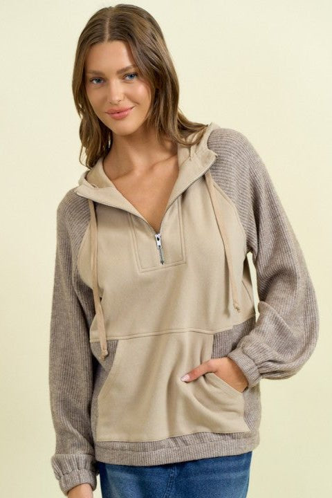 Half Zip Hoodie - 2 colors! - The Nines