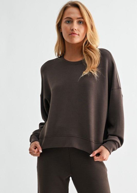 Mono B Boxy Laguna Buttery Soft Sweatshirt - 5 colors ! - The Nines