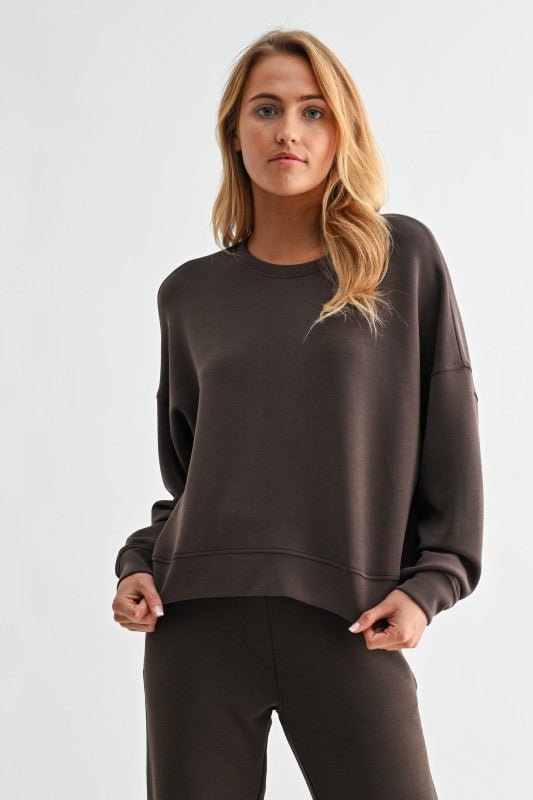 Mono B Boxy Laguna Buttery Soft Sweatshirt - 5 colors ! - The Nines
