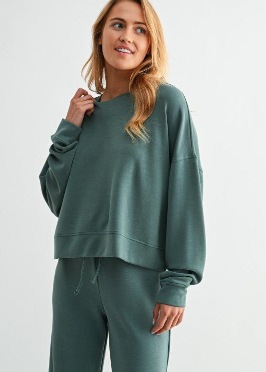 Mono B Boxy Laguna Buttery Soft Sweatshirt - 5 colors ! - The Nines