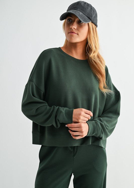 Mono B Boxy Laguna Buttery Soft Sweatshirt - 5 colors ! - The Nines