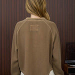 Washed Ribbed Snap Button Top - 2 Colors! - The Nines
