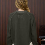 Washed Ribbed Snap Button Top - 2 Colors! - The Nines