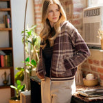 Brown Plaid Sweater Jacket - The Nines