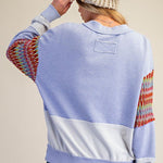 Jordyn Crochet Detail French Terry Pullover - 2 colors! - The Nines