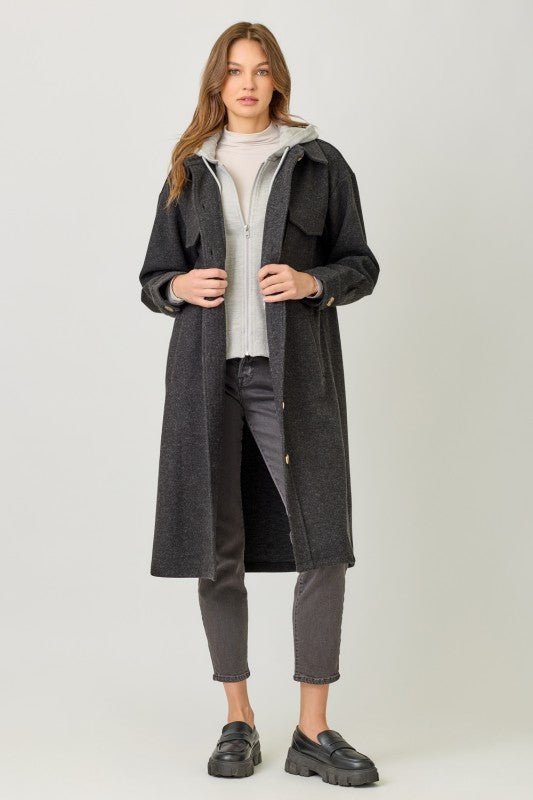 Black Hoodie Jacket - The Nines