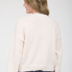 Cream Checkered Toggle Cardigan - The Nines