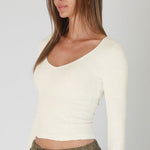 NikiBiki Lace Textured V - neck Top - 2 Colors! - The Nines
