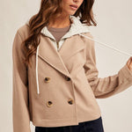 Cropped Jacket With Detachable Hood - 2 Colors! - The Nines