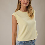 Butter Yellow Scuba Top - The Nines