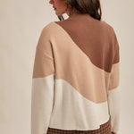 Colorblock Mock Sweater Tops - 2 Colors! - The Nines