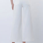 Vervet Optic White Drawstring Jean - The Nines