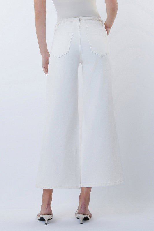Vervet Optic White Drawstring Jean - The Nines