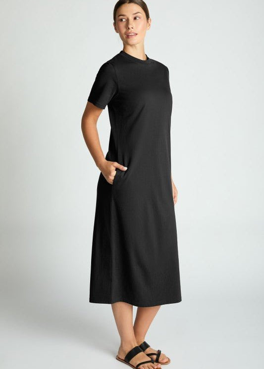 Cotton Pocket Midi Dress - 2 Colors! - The Nines