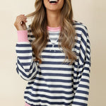 Relaxed Fit Striped Pullovers - 2 Colors! - The Nines