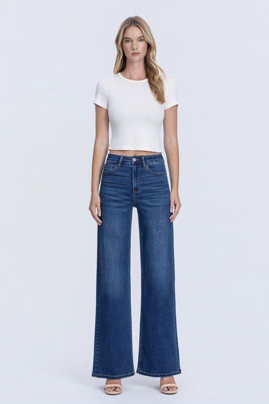 Vervet Super Soft Comfort Stretch Wide Leg Jean - The Nines