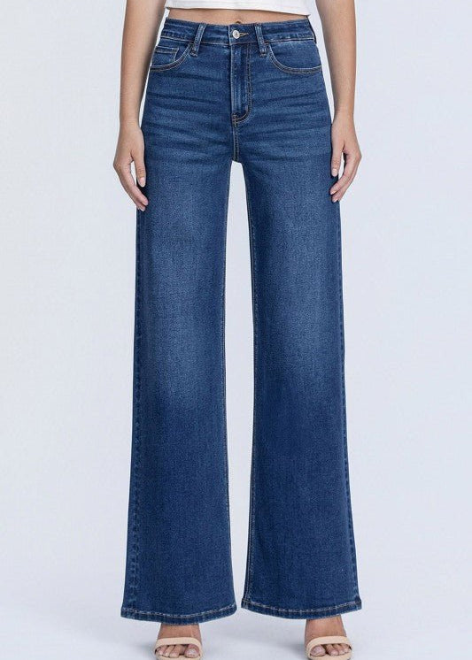 Vervet Super Soft Comfort Stretch Wide Leg Jean - The Nines