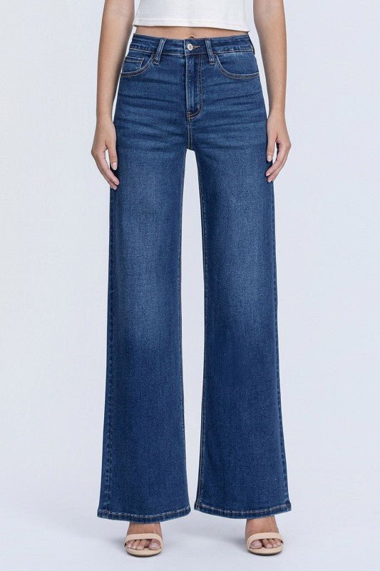 Vervet Super Soft Comfort Stretch Wide Leg Jean - The Nines