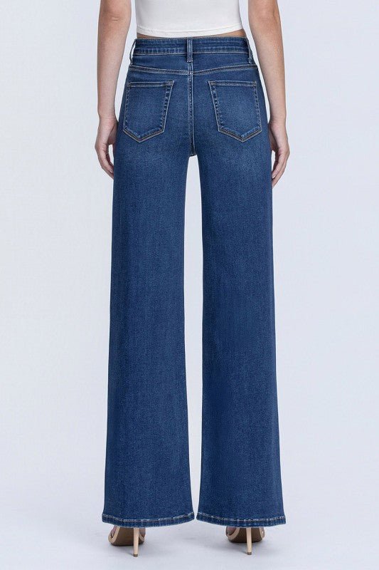 Vervet Super Soft Comfort Stretch Wide Leg Jean - The Nines