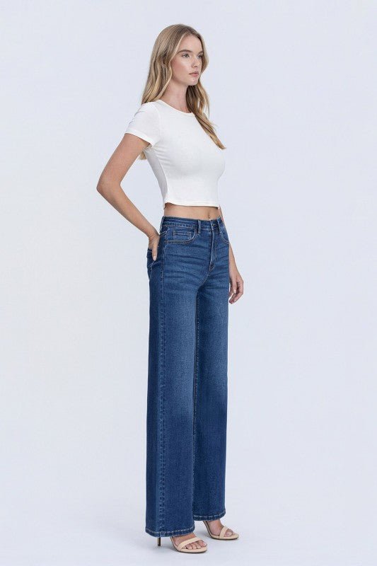 Vervet Super Soft Comfort Stretch Wide Leg Jean - The Nines