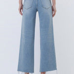 Vervet Comfort Stretch Crop Distressed Hem Jeans - The Nines