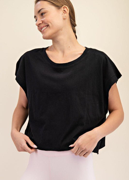 Cotton Open Back Short Sleeve - 3 Colors! - The Nines