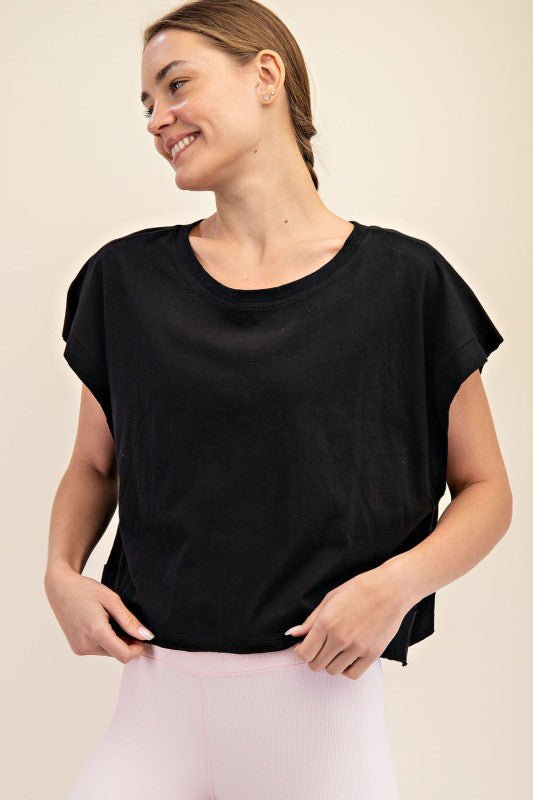 Cotton Open Back Short Sleeve - 3 Colors! - The Nines