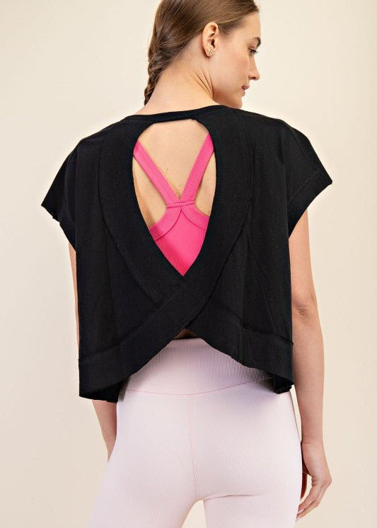 Cotton Open Back Short Sleeve - 3 Colors! - The Nines