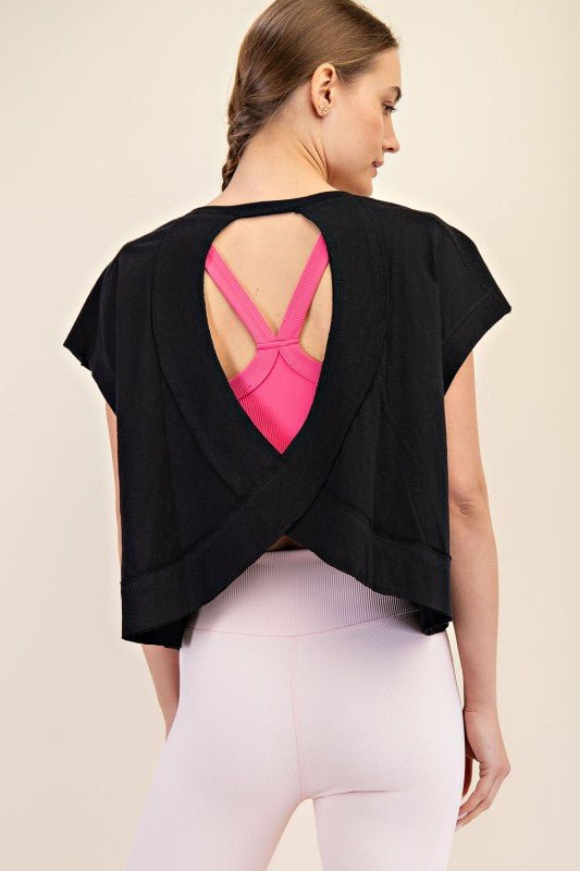 Cotton Open Back Short Sleeve - 3 Colors! - The Nines