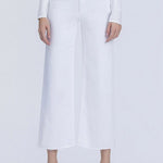 Vervet High Rise Raw Hem Crop Wide Leg Jean - The Nines