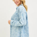 Risen Floral Light Denim Shirt - The Nines