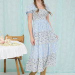Light Blue Multi Print Dress - The Nines