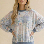 Oversized Patchwork Top - 2 colors! - The Nines