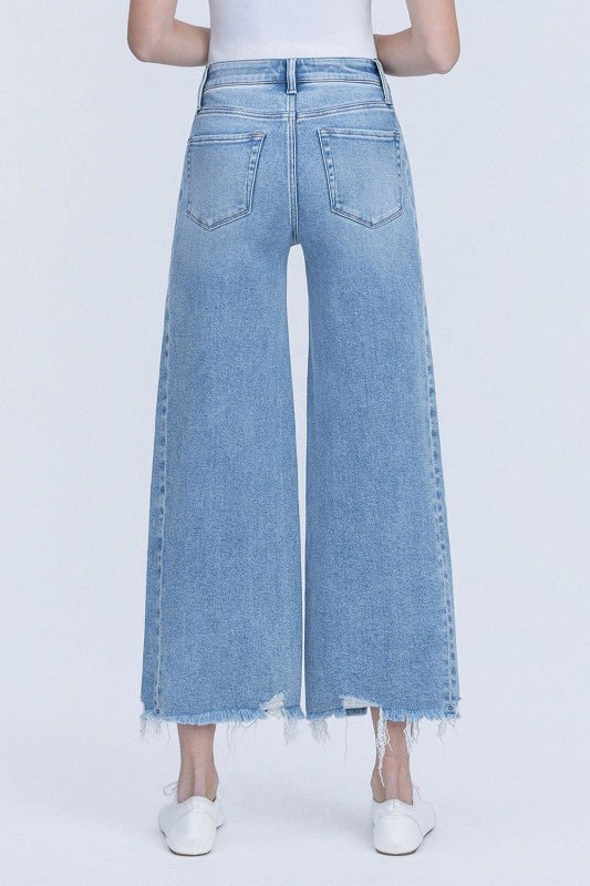 Vervet High Rise Idyllic Wash Panel Crop Jean - The Nines